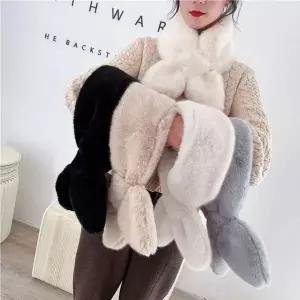 [하프클럽/]인조퍼 쁘띠퍼 머플러 데일리 기본