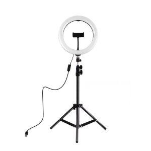 LED 링라이트 삼각대 3색 조절 10인치 방송 조명 동영상 라이브 1인 BJ장비