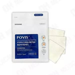 수성위재 멸균 바세린패드 거즈 10x10cm 3매입 1개