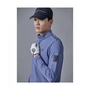 빈폴 BEANPOLE GOLF 남성 하이넥 긴팔 티셔츠 블루 BJ5141B01P 227996