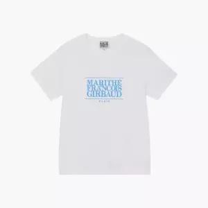 마리떼프랑소와반팔티 TQK 1MG24CTS102WSB W CLASSIC LOGO TEE white/sky blue