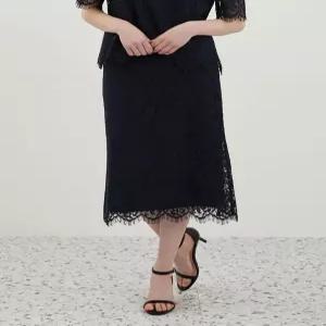 [올리비아로렌]레이스 A라인 스커트__VOPDK4M4221