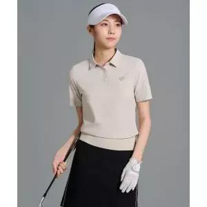 빈폴 BEANPOLE GOLF [B_under] 여성 우븐 믹스 반소매 풀오버 - 베이지 BJ6351L10A 290555