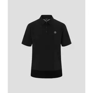 빈폴 BEANPOLE GOLF [B_under] 여성 우븐 믹스 반소매 풀오버 - 블랙 BJ6351L105 290554