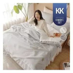 호텔식 여름 뱀부 시어서커 순면 냉감 차렵 이불 슈퍼킹 라지킹 침대 패드 침구 세트 KK 풀셋트 273551