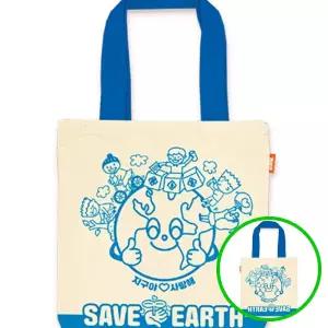 위월천 지구 에코백 꾸미기 유치원 초등 방과후 튼튼한 어린이 단체미술키트 환경교육키트 캔버스에코백