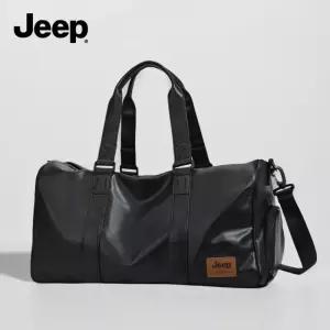 Jeep 남성 핸드백 블랙 PU 가죽 2026 신상 방수 대용량 스포츠 캐주얼 크로스백