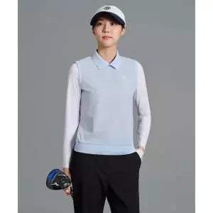 빈폴 BEANPOLE GOLF [B_under] 여성 타공 믹스 AIO 칼라 티셔츠 - 스카이 블루 BJ6441L19Q 328362