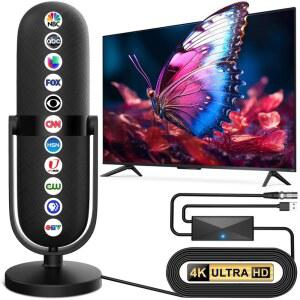 UHD안테나 TV 실내 지상파 수신기 VUELVE 디지털 로컬 리셉션 360 채널용 안테나 장거리