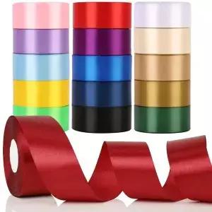 25 롤 6mm 실크 리본 수제 공예 활 선물 크리스마스 포장 파티 웨딩 장식