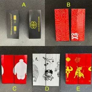 20/50PCS ODB/DOTMOD/Baymax 18650 pvc 스티커 배터리 랩 절연 열 수축 튜브 필름 DIY 쉘 커버 스킨