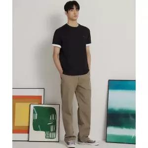 매장정품 빈폴 BEANPOLE MEN [Essential] 라운드 반소매 티셔츠 블랙 BC6242E725 654759