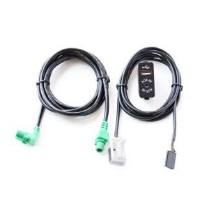 AUX USB 자동차 소켓 스위치 오디오 + 케이블  CIC 유닛 cd 호스트  BMW 호환 E60 E87 F25 용