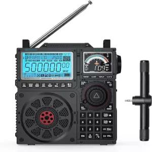 래디 RF919 SSB 단파 라디오 NOAA 날씨 대역 풀 밴드 FM AM SW VHF UHF AIR CB WB 및 수신기 안테나 튜너
