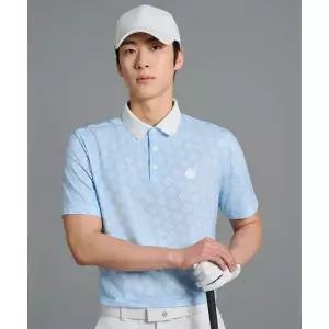 빈폴 BEANPOLE GOLF [B_under] 남성 심볼 패턴 반소매 티셔츠 - 블루 BJ6542M36P 336277