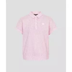 빈폴 BEANPOLE GOLF [B_under] 여성 타공믹스 우븐 반소매 티셔츠 - 라이트 핑크 BJ6442L29Y 336366