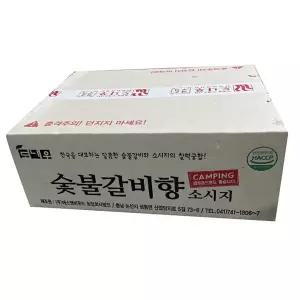 생활 도나우 축산가공식품 에스앤비 숯불갈비향 소시지 1KG 1박스 10입 수앤서C2