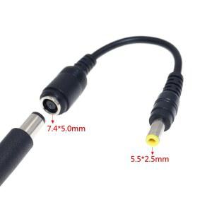 스프링전선 TOSHIBA 도시바 노트북 어댑터 5X2 7 암5 0MM 5MM 변환기 4X5 충전기 연결 케이블