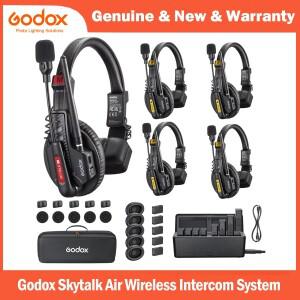 GODOX Skytalk Air 2.4G 풀 듀플렉스 무선 인터콤 시스템, 소음 없는 디자인과 20시간 배터리 수명으로 그