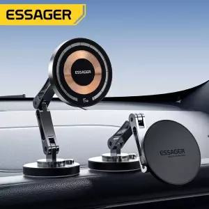 Essager 마그네틱 무선 충전기 차량용 휴대폰 거치대 15W 고속 충전 쉬운 페이스트 마운트 스탠드  15 14 1