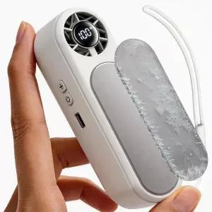 Aonesor 고속 휴대용 선풍기 얼음 냉각 기능이 있는 순간 25°C 펠티어 소자 5단 터보 3000mAh 배터리