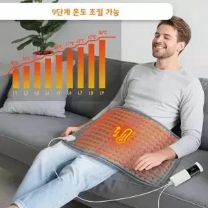 30*60cm 전기 가열 패드 등 목 어깨용 가정/사무실용 세탁 가능 겨울용 온열 담요 4단계 타이머 온도 조절