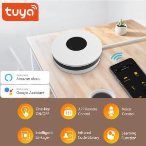 Tuya WiFi 블루투스 RF433 IR 원격 제어 Alexa Google 홈 에어컨 TV WiFi 적외선 범용 원격 컨트롤러