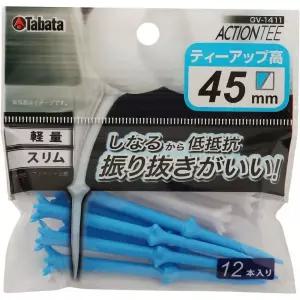 Tabata 타바타 골프 티 계단식 플라스틱 티 슬림 45mm 액션 티 45 GV1411 PWBL 45