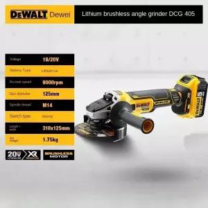 그라인드 글라인드 부품 디월트 호환 DCG405 20V 브러시리스 앵글 그라인더 125mm 9000rpm 680W 금속/목재