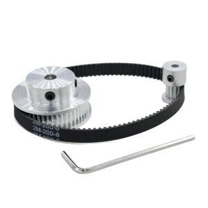 2GT 2m 48T 12T GT2 타이밍 벨트 풀리세트 폭 6mm 10mm 보어 3~12mm 4:1 휠 동기 키트