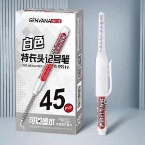 45mm 방수 롱 헤드 닙 딥홀 마커 펜 블랙/블루/레드 잉크 타일/목공용 다용도 카펜터
