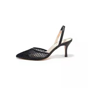[BRIANA] Mesh Slingback Black BR9018