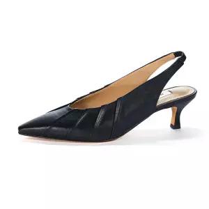 [BRIANA] Grace Slingback Black BR0037