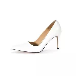 [BRIANA] Briana Stiletto White Patent BR8013
