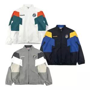엄브로 HBL OG 컬러블럭 스탠넥 바람막이 자켓 UR221CJK56