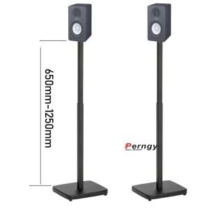 (1쌍=2개) SF-P08 65cm-125cm 금속 범용 서라운드 사운드 스피커 디스플레이 플로어 스탠드 오디오 브래킷