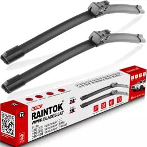 RAINTOK 24 19 폭스바겐 제타 2011-2019 파사트 2012-2018 CC 2013-2017 오리지널 공장 품질 프론트 와이퍼