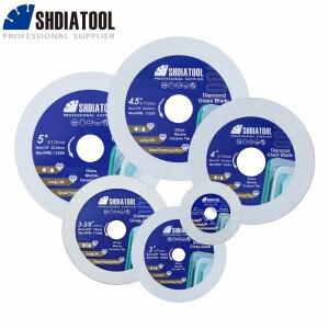 SHDIATOOL 1/2/5개입 톱날 유리 절단용 50/75/85/100/115/125mm 옥 크리스탈 대리석 석영 타일 병 디스크