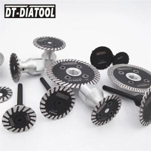 DT-DIATOOL 미니 소형 다이아몬드 커팅 디스크 핫 프레스 톱날  이동식 M14 플랜지 조각 돌 대리석 콘크리
