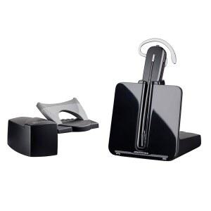 Plantronics - CS540 무선 DECT 헤드셋(리프터(폴리) - 싱글 이어(모노) 컨버터블(3가지 착용 스타일) - 데스크폰에 연결 - 노이즈 캔슬링 마이크