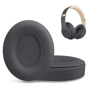 Beats Studio 2 및 Studio 3 유선 및 무선 헤드폰, 이어 쿠션, 헤드셋 이어패드, 부드러운 단백질 가죽-섀도우 그레이 이어컵 커버 교체용 이어패드