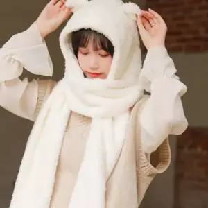 후리스 곰돌이 모자 귀마개 귀달이 모자 귀도리 겨울