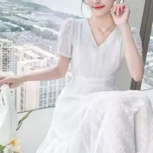 [하프클럽/]퍼프 여성 봄 퍼 롱 데일리 데이트룩 원피스룩