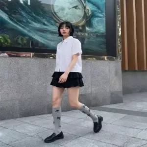 [하프클럽/]여성 2컬러 로맨틱 데이트룩 여름 미니 캉캉스커트