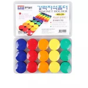 창고 공장 공지부착 38mm 강력 자석홀더 30p 칠판부착 추천 사무용 유치원 어린이집 인기