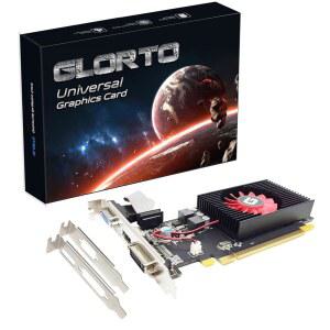 글로토 라데온 HD 5450 1GB DDR3 로우 프로파일 그래픽 카드, PCI Express 2.0 x16, HDMI /VGA /DVI, PC, SFF 및 HTPC용 엔트리 레벨 GPU