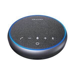 NEWORK 컨퍼런스 스피커폰, AI 마이크 3대 360 음성 픽업, 스마트 노이즈 캔슬링, 통화용 휴대용 스피커, 홈 오피스 및 소규모 팀 회의