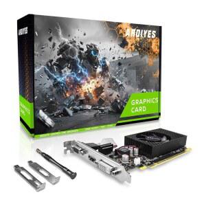 ARDIYES GT 730 4GB 로우 프로파일 GPU 그래픽 카드, 64비트 GDDR3 비디오 냉각 팬이 있는 DVI VGA HDMI 카드
