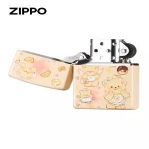 오센틱 버터 곰 황금빛 베이비 컬러 남녀공용 선물 지포라이터