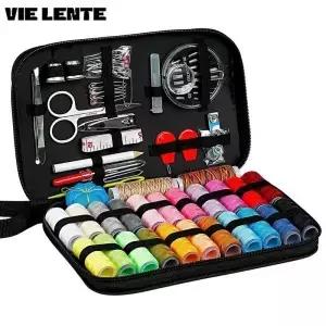 68/98pcs 바느질 키트 DIY 다기능 상자 세트 용품 핸드 퀼팅 스티치 자수 스레드 액세서리